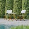 Flash Furniture 3PC Navy/White PE Rattan Folding Bistro Set FV-FWA085-NVY-WHT-GG - alternate 1